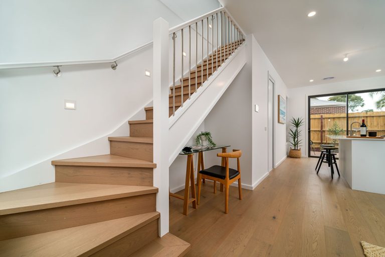 Centenary, Seaford: a staircase in a house